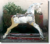 rocking horse restoration before