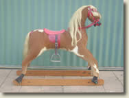 hojak calf skin cover rocking horse