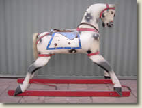 typical 50s roebuck rocking horse