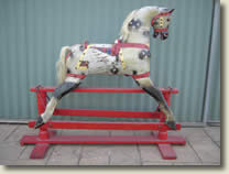 typical 60s roebuck rocking horse