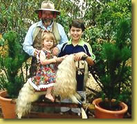 Chirs Woolcock and his Children Sienna and ?