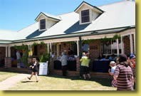Stalls on the verandah