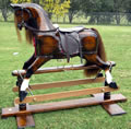 Large Chestnut Rocking Horse Left