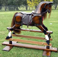 Large Chestnut Rocking Horse Right