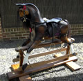 Large Chestnut Rocking Horse Left