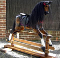 Large Chestnut Rocking Horse Right