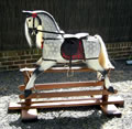 Large Grey Rocking Horse Left